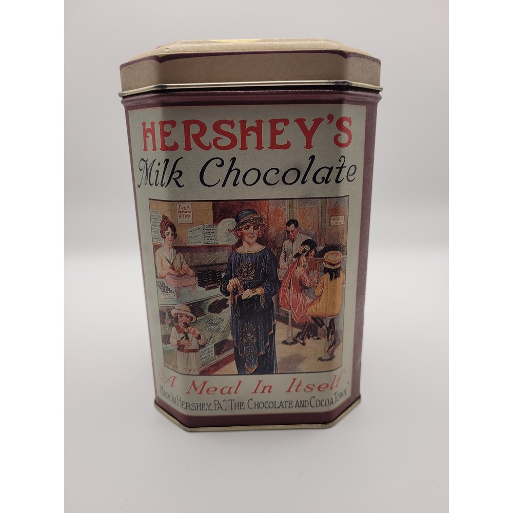 Vintage‎ Hershey's Milk Chocolate "A meal in its self" collectable tin